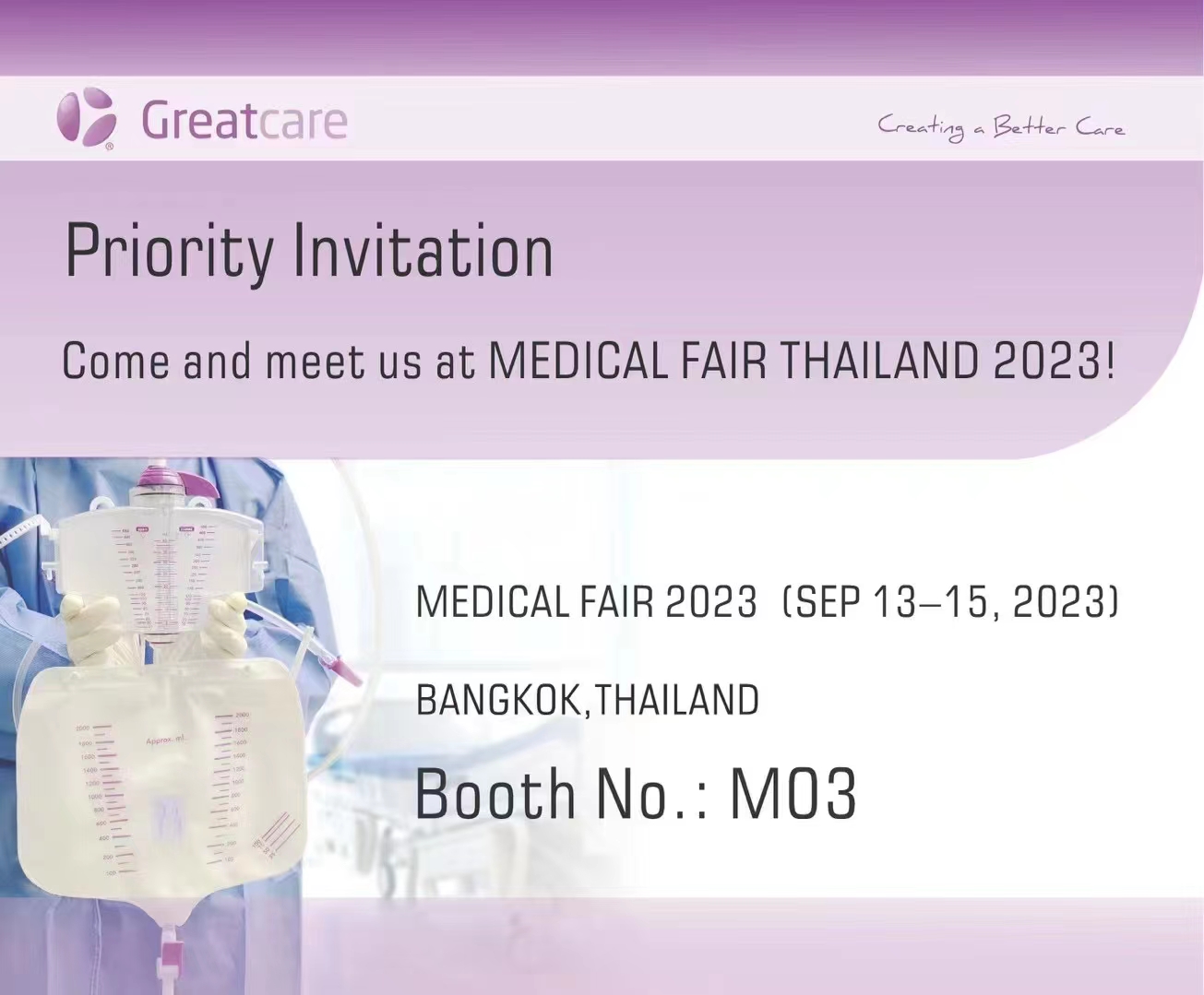 El equipo de Greatcare participa en la Feria Médica Tailandia 2023